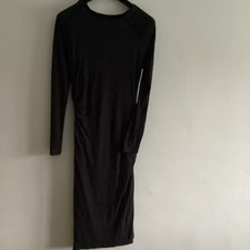 Phase Eight Dark Grey Dress Ruching Details 14 Stunning