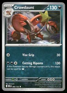 Crawdaunt ME01: Mega Evolution Pokemon #085/132 -