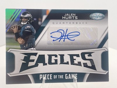 2021 Panini Certified Jalen Hurts Patch Auto Piece Of The Game SSP  18/20