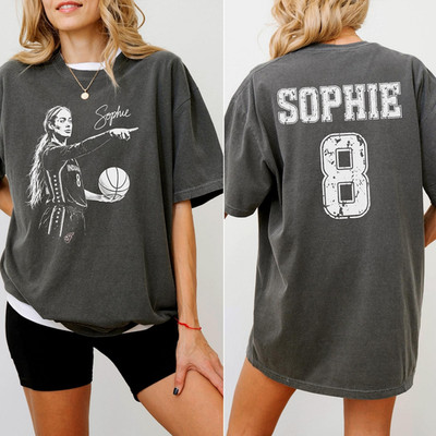 Sophie Cunningham Point Signature Front & Back Print Basketball T-Shirt