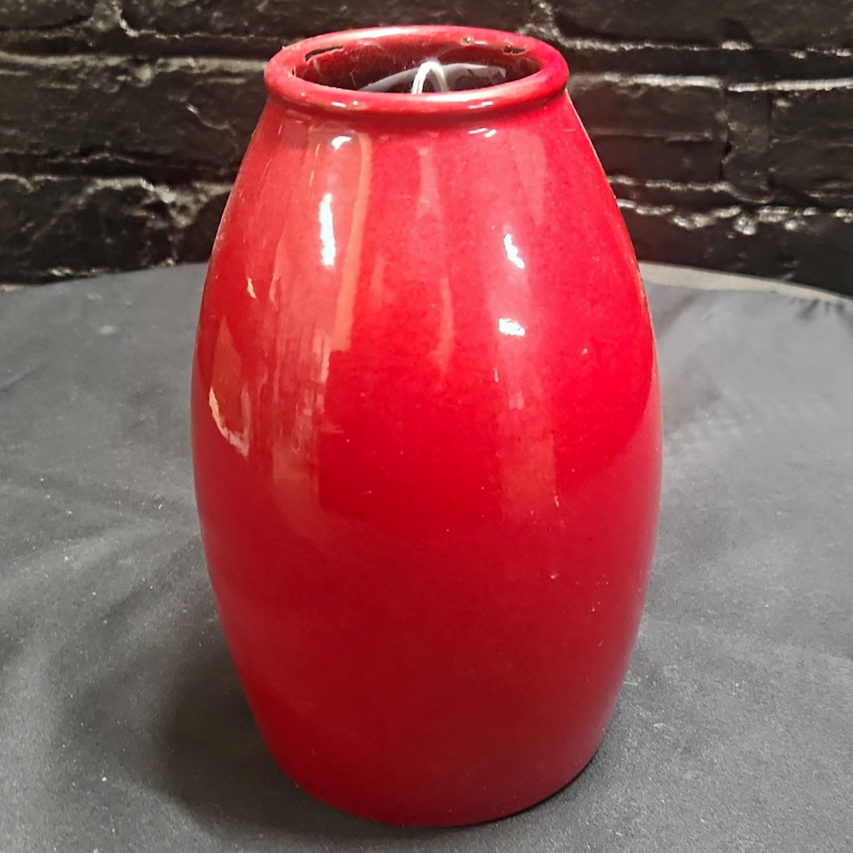 Scheurich 629-18 West Germany Mid-Century Modern Art Pottery Red Vase