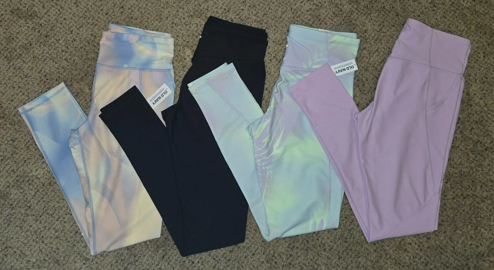 Old Navy Active Girls Pocket Powersoft Leggings High Rise Size XXL (18) Lot of 4