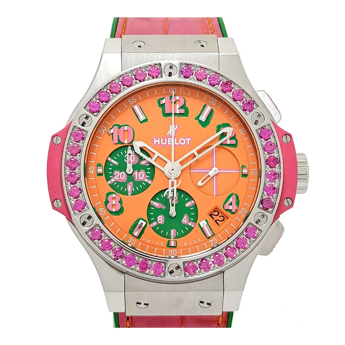 Hublot — HUBLOT 341.SP.4779.LR.1233.P0P15 Big Bang Pop Art Pink Sapphire Automatic