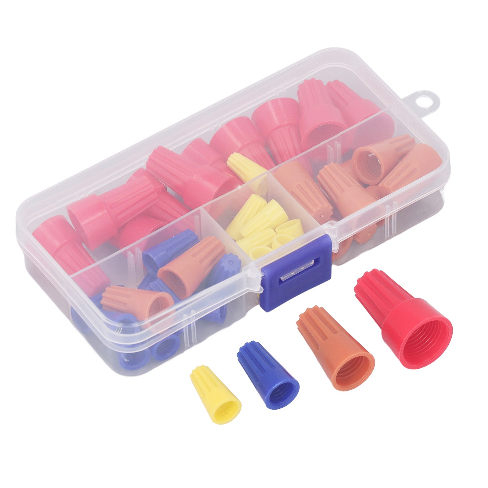 40Pcs Twist Wire Connector Wire Cap Connector Nut 4 Types Closed End Screw On Te