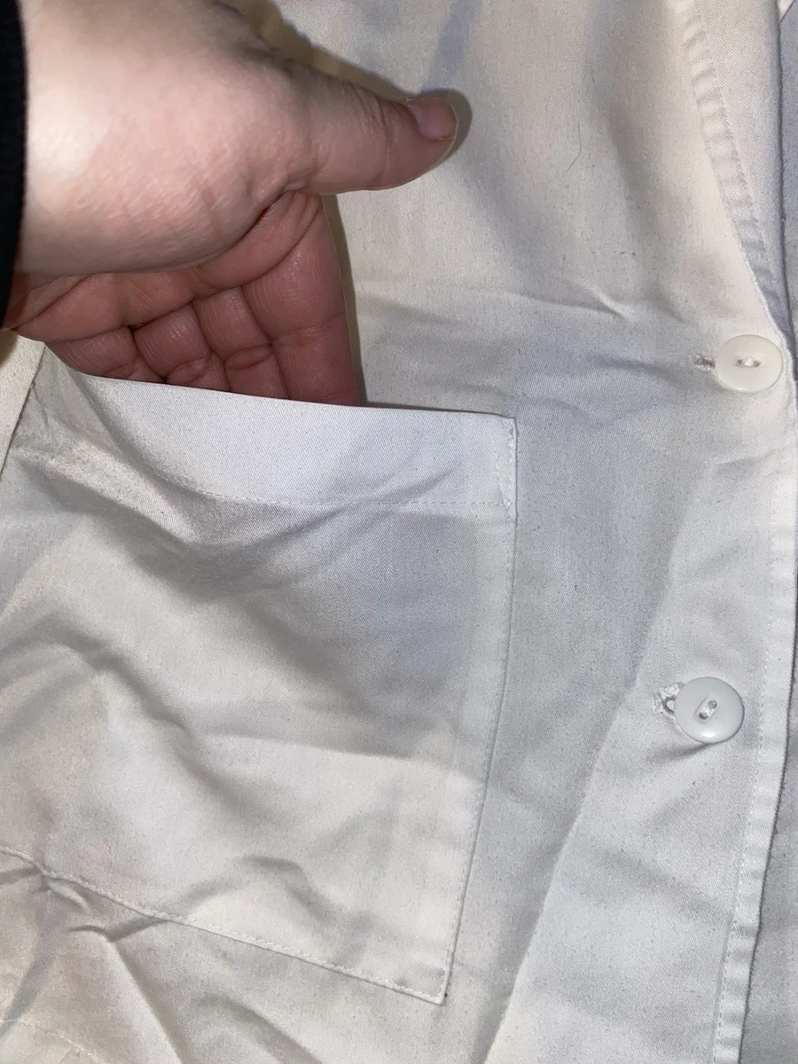 Peaches Uniform Short Lab Coat White L/XL