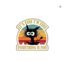 Funny ?Everything Is Fine? Enamel Pin Badge Quirky Humour Gift 3cm