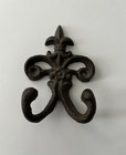 Cast Iron Fleur De Lis Double Wall Hook — photo 1