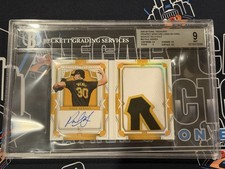 Paul Skenes 2024 National Treasures Gold Jumbo Patch Auto Booklet /10 BGS 9 RC