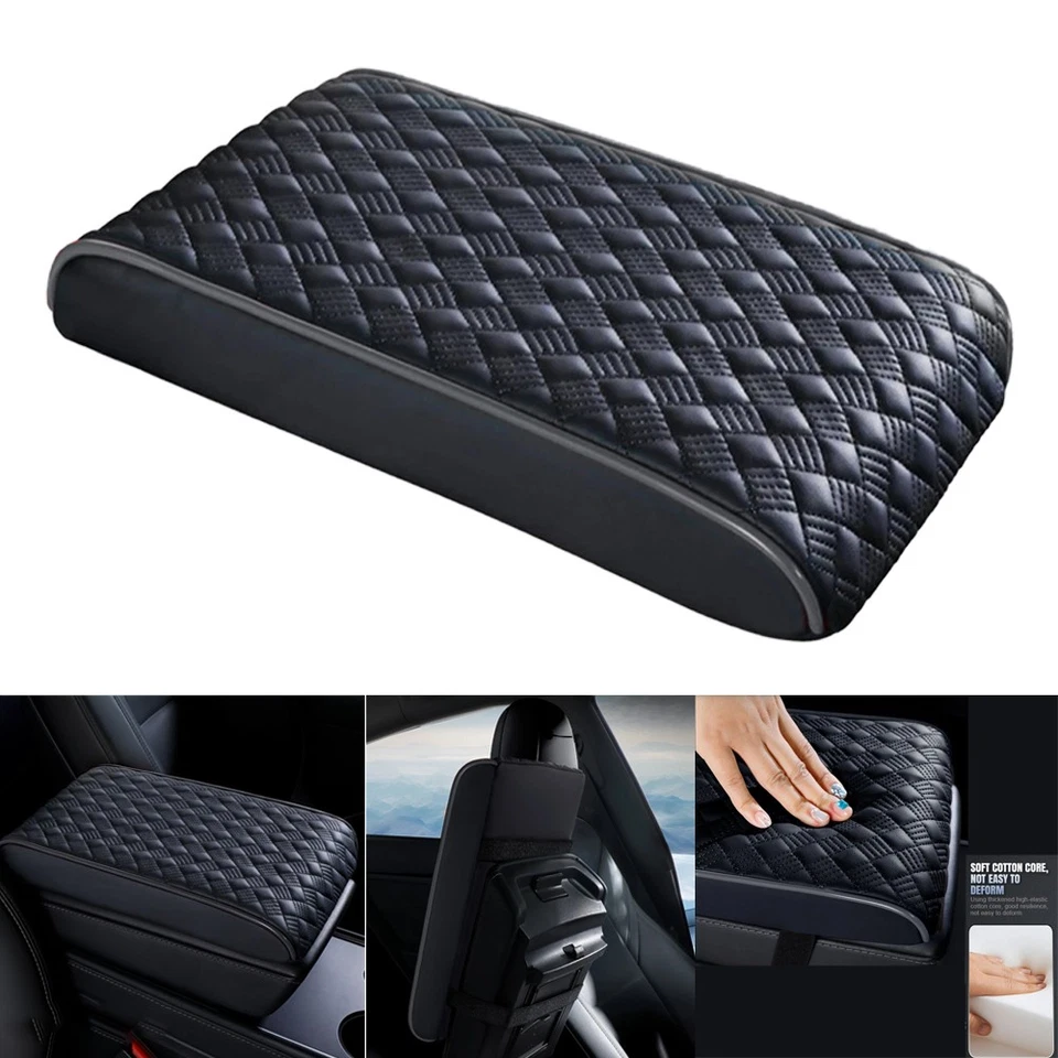 For TOYOTA Leather Car Armrest Pad Cover Center Console Box Cushion Protector Foto 2 de 4