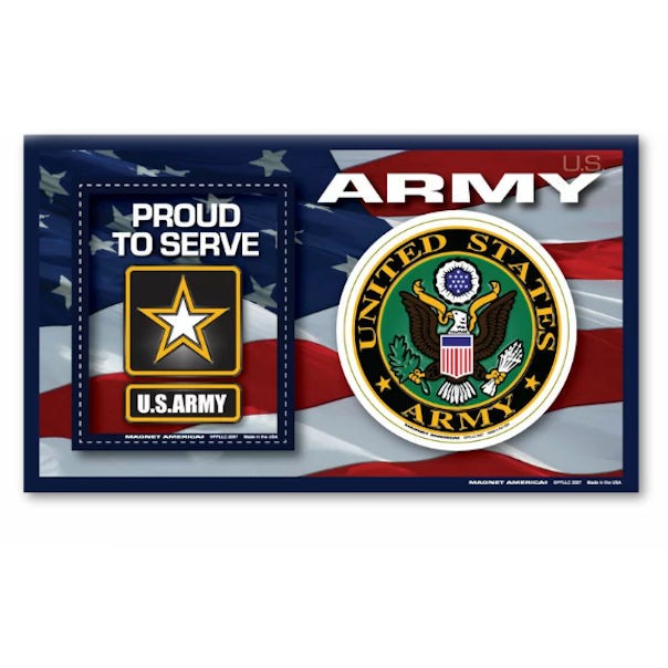 Горжусь тем, что служу в армии США в магнитной рамке для фотографий