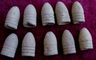 (10) CIVIL WAR DROPPED/UNFIRED  BULLETS (SHILOH)