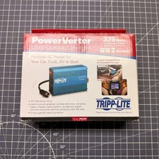 Tripp Lite PV375 PowerVerter 375W Inverter 12V DC Input/120V AC Output 2 Outlets