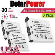 3-Pack Replacement Battery for Canon NB-11L NB-11LH Canon A3400 IS A3500 IS US