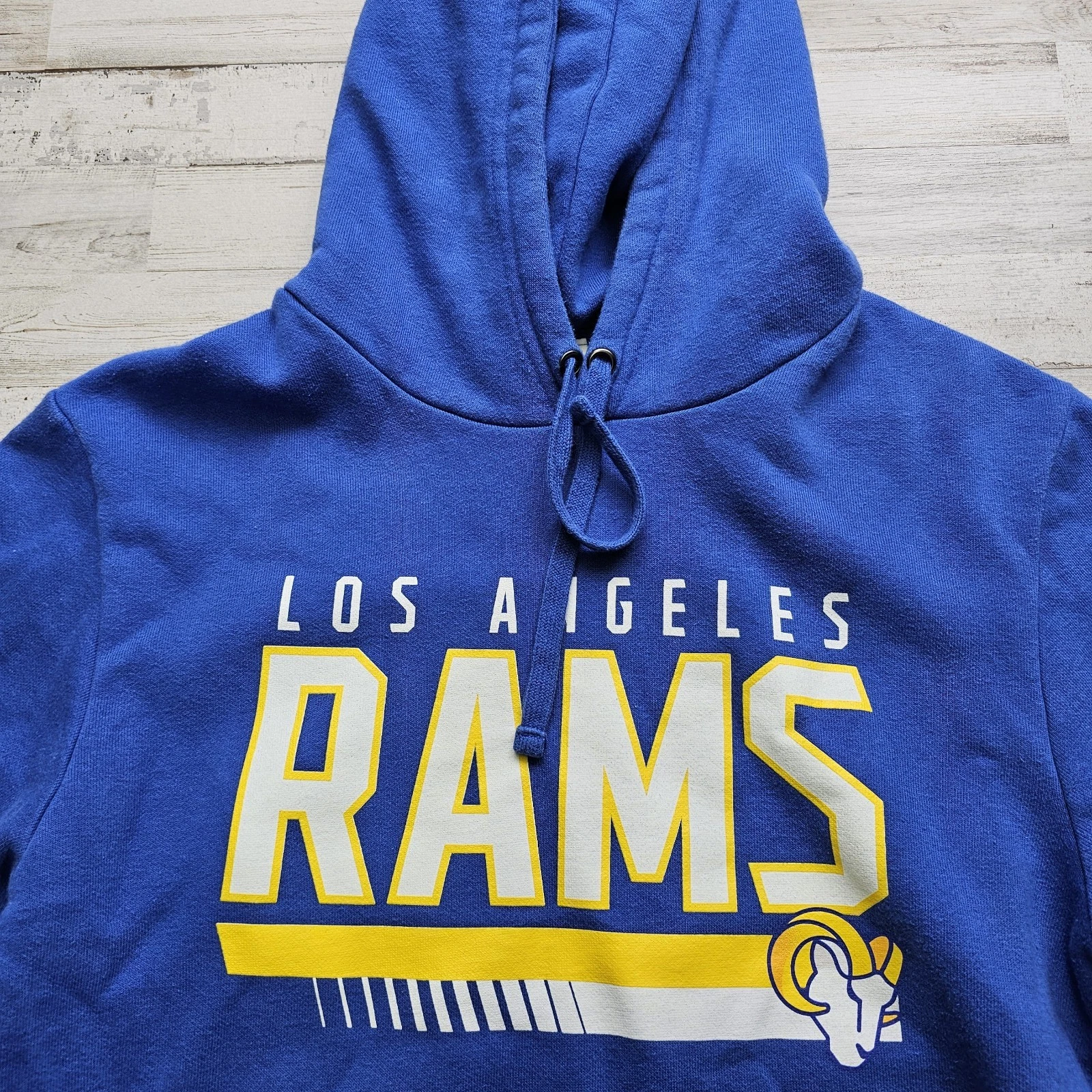 VETEMENTS Felpa con cappuccio NFL Team Apparel Los Angeles Rams adulto taglia SM blu