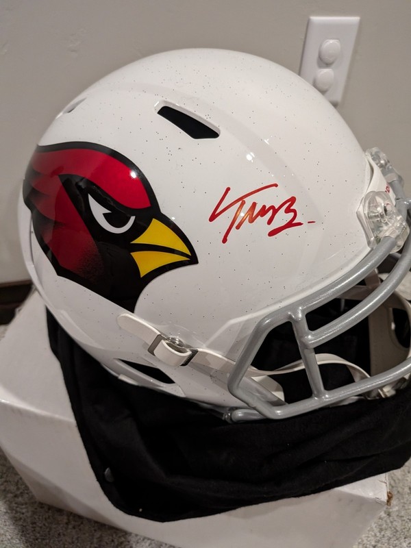 Fanatics Under Wraps Trey McBride Autographed Full Size Replica Helmet Cardinals