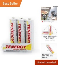 High Capacity 1000mAh AA Rechargeable NiCd Batteries - Solar Light Ready, 4 Pack 3.75 per gallon