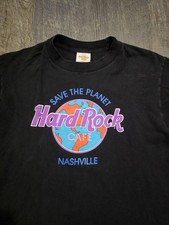 Hard Rock Cafe Save the Planet Nashville T- Shirt Men's Large USA Made