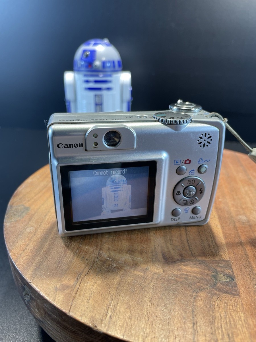 Canon PowerShot A550 7.1MP Digital Camera Silver 4x Optical Zoom