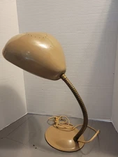 Vintage MCM Greta Grossman Style Desk Lamp Mid Century Modern Cobra Shade 