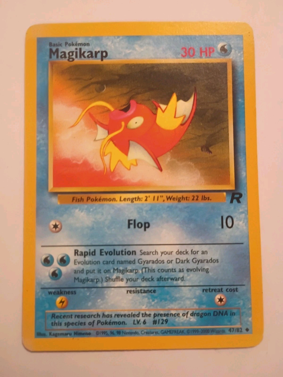 Magikarp - 47/82 - Uncommon - Unlimited Edition x1 Team Rocket Near mint