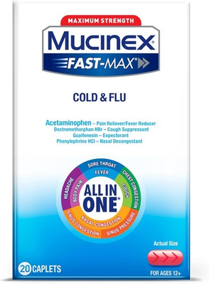 #ad #ad Mucinex Fast Max Max Strength Cold and Flu Medicine 20 Count 04 26 $9.99