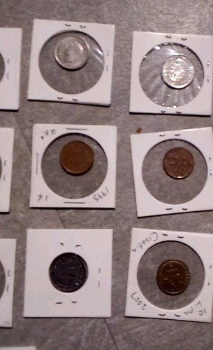 Foreign Junk Drawer Coins With War Era Canadian Victory Nickel Lot 15 - Picture 7 of 10