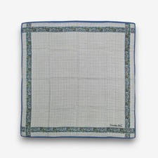 Vintage 90s Christian Dior Handkerchief Neckerchief Paisley Pocket Square Scarf