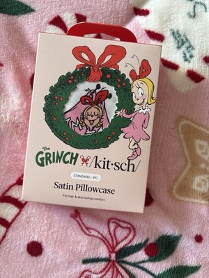 Kitsch X Grinch Satin Pillow Case