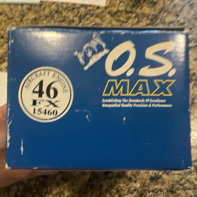 O.S. MAX 46FX 2-Stroke Nitro/Glow RC Airplane Engine w/ Muffler MPN 15460