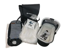 UPPAbaby Vista Bassinet With DockAtot Lounge & Mutsy Urban Nomad Igo Footmuff  
