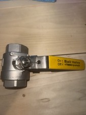 1-1/2" GEM Ball Valve 1000 WOG 316 Stainless Steel - Threaded