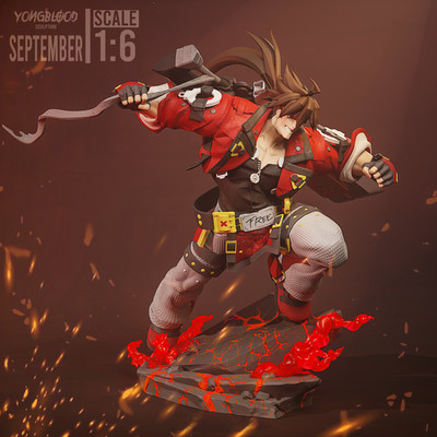 Sol Badguy Guilty Gear  1/6 Resin Garage Kit  Unpainted Fighter Display Model