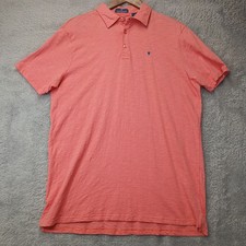 Simply Southern Men  s Large Polo Shirt Coral Casual Comfortable