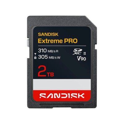 SANDISK Extreme PRO SD UHS-II 2TB (310 MB/s R 305MB/s W, UHS-II V90)