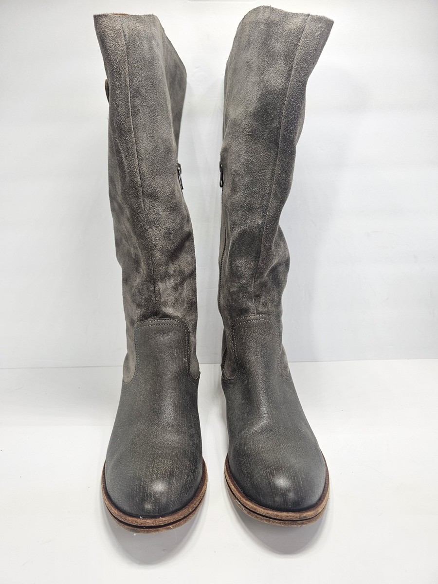 Kork Ease K53922 Tall Leather Suede Buckle Boots Women's Size 9 M