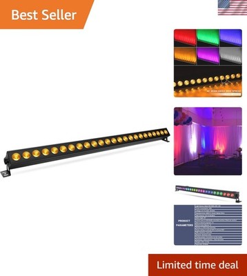 Professional 24-LED RGBA DMX Light Bar for Events   Sound Activated & Stable