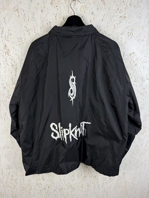 90s Vintage Slipknot 1999 Barcode Windbreaker Collared Jacket