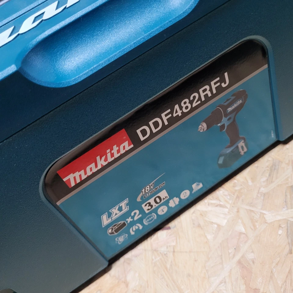 Makita Akku-Bohrschrauber 18V DDF482RFJ 2x 3,0 Ah Akkus + Lader im MAKPAC Gr. 2 - Bild 2 von 3