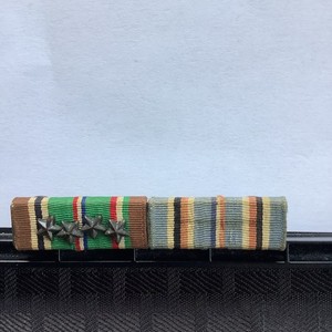 WW2 US European–African–Middle Eastern Campaign Medal Ribbon Bar With 4 Stars