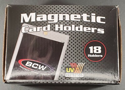(18) BCW 55pt Magnetic Card Holders One Touch 55 pt 55 Point - Full Box
