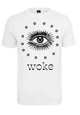 Mister Tee Woke Tee T-Shirt Pour Hommes En Coton Jersey Motif Œil Col Rond - Photo 1/2