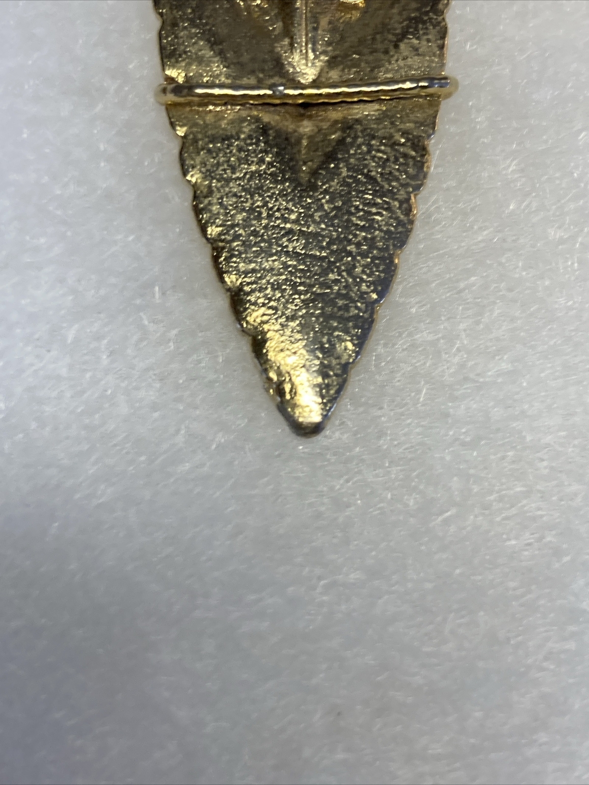 Yellow Polished Arrowhead Solid Pendant - image 5