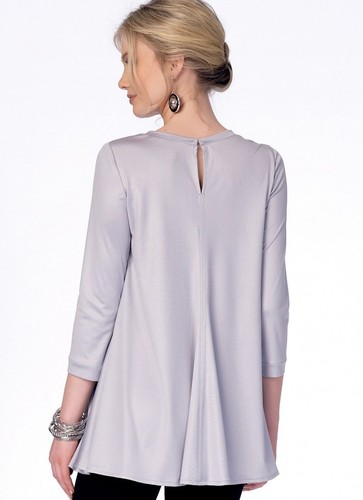 McCalls Ladies Easy Sewing Pattern 7407 Flared Knit Top & Dress (McCalls-... - Picture 5 of 6