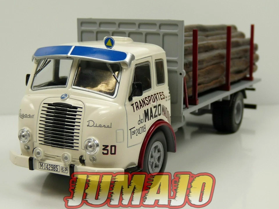 PEG2 CAMIONS PEGASO Salvat 1/43 : Pegaso II Z-202 diésel porteur de bois Madrid - Photo 2/4
