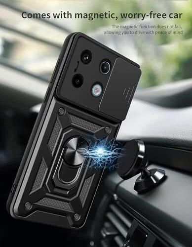 Phone Case for Case with Glass Screen Xiaomi Redmi Note 13 Pro 4G Black