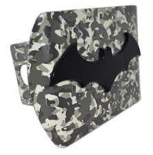Batman Emblem Urban Camo Metal Usa Made Trailer Hitch Cover