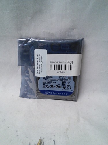 HDD 320GB 2,5" (6,4cm) SATA WD WD3200BPVT (shred, smart ok 1747h)