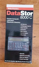 Vtg SelecTronics DataStor 8000c Pocket Computer Calculator Electronic Directory