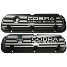 Ford Racing Valve Cover Black Satin With Cobra Powered By Ford Logo Pair 289...