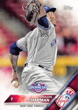 Aroldis Chapman 2016 Topps Opening Day Baseball card Base #OD-197 NY Yankees